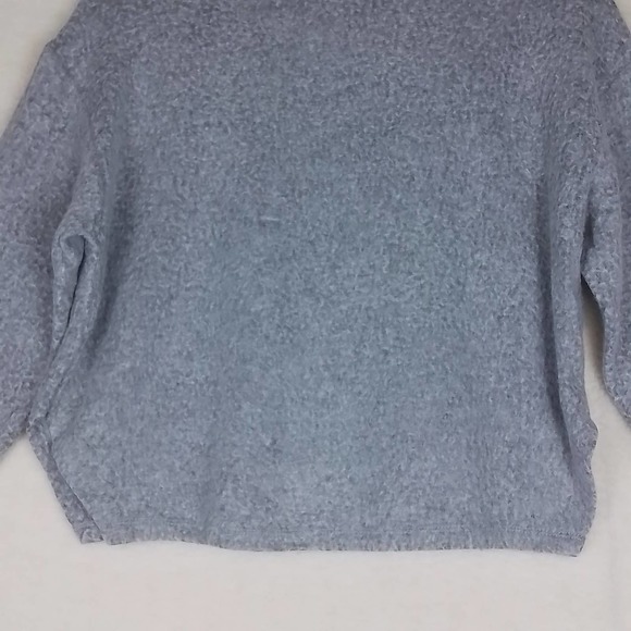 Abound Mock‎ Neck Cropped Sweater Size X Small in Gray and White - Picture 6 of 11